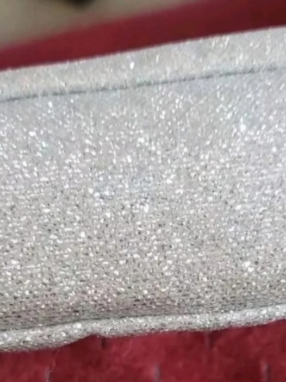 Victoria's Secret Silver Glitter Women's Clutch